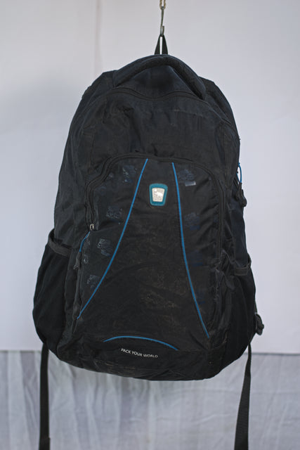 Black Unisex Pack Your World Hiking Laptop Mtumba School Bag Backpack
