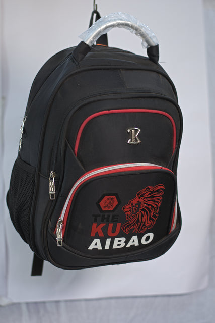 KU AIBAO Unisex Black Backpack School Bag Backpack