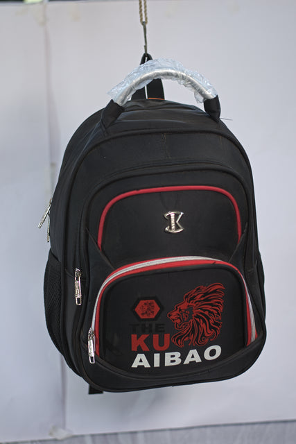 KU AIBAO Unisex Black Backpack School Bag Backpack