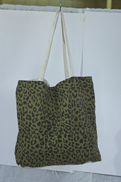 Green Leopard Print Shoulder Girls Ladies Women's Tote Bag Mtumba Handbag