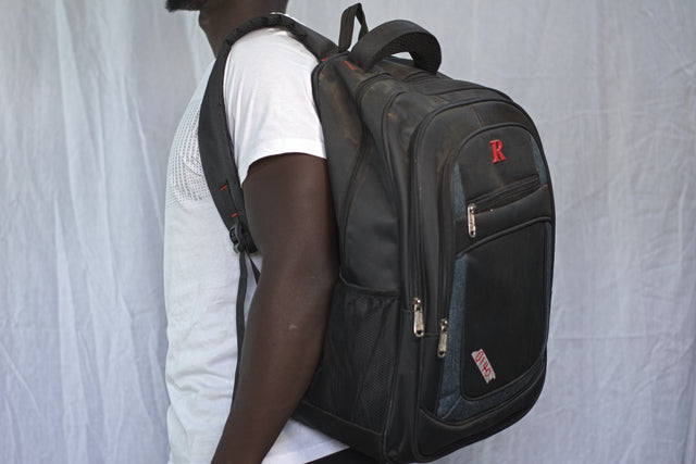 Black Backpack Unisex Men's Women's Boys Girls Mtumba School Bag