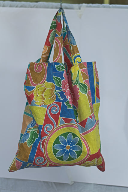 Flower Canvas Shoulder Girls Ladies Women's Tote Bag Mtumba Handbag
