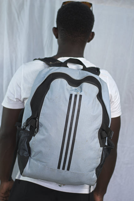 Grey Sports Backpack Unisex Men's Women's Boys Girls Mtumba School Bag