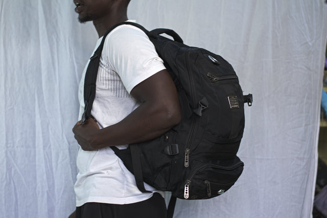 Black Backpack Unisex Men's Women's Boys Girls Mtumba School Bag