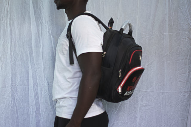 KU AIBAO Unisex Black Backpack School Bag Backpack