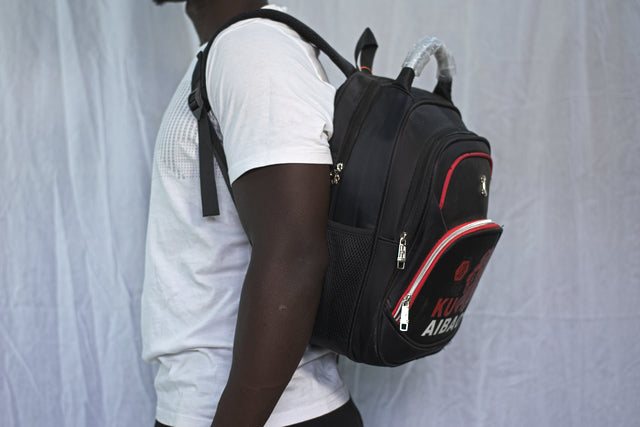 KU AIBAO Unisex Black Backpack School Bag Backpack