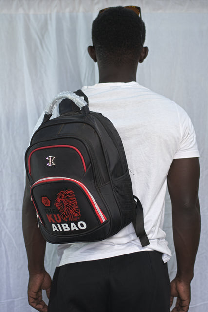 KU AIBAO Unisex Black Backpack School Bag Backpack