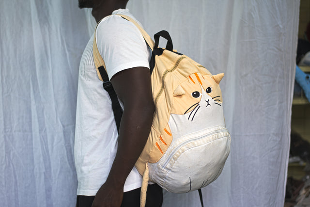 Cat Monkey Bag Unisex Men's Women's Boys Girls Mtumba School Bag