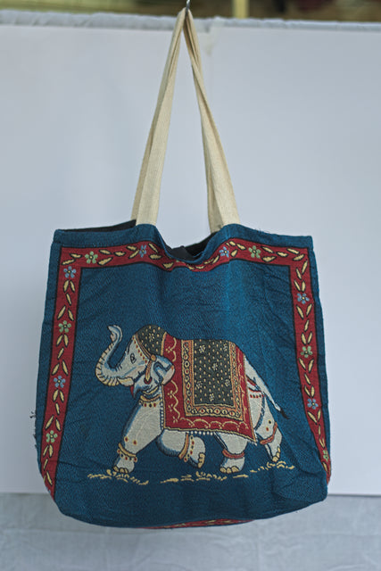 Blue Customized Denim Shoulder Girls Ladies Women's Tote Bag