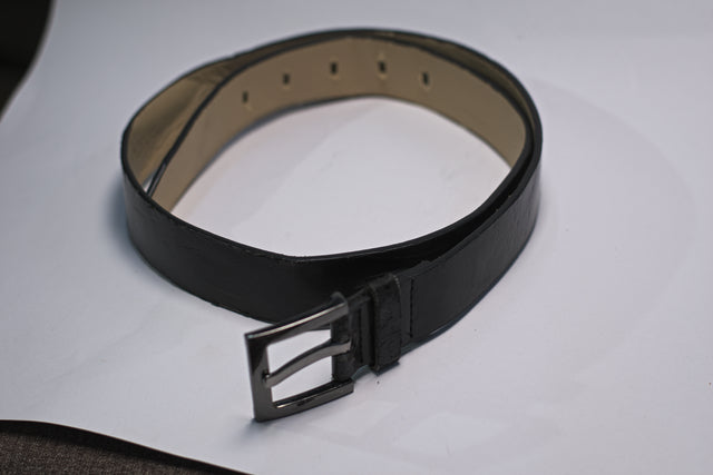 Black Leather Belt For Men Mtumba