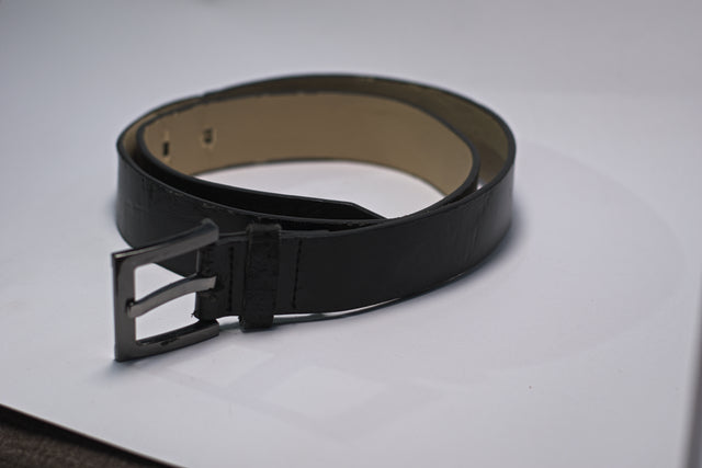 Black Leather Belt For Men Mtumba