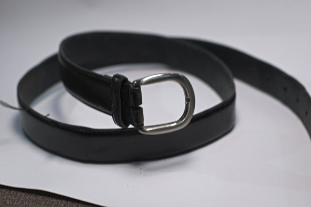Black Leather Belt for Men Mtumba