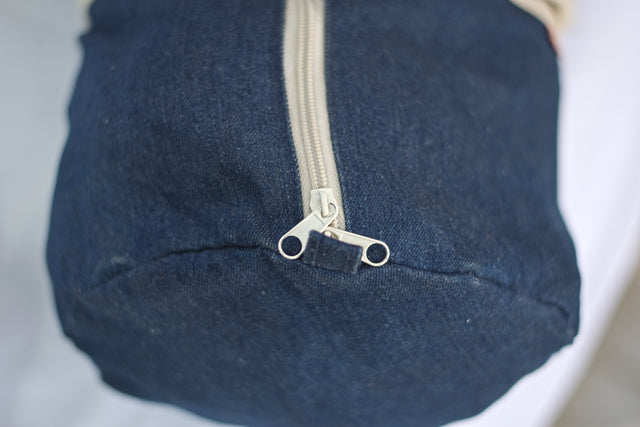 Blue Denim Unisex Men's Women's Duffel Travel Carry-On Gym Travelling Bag