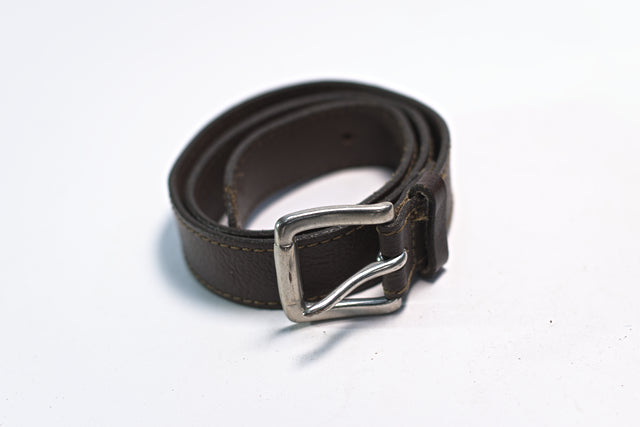 Black Synthetic Leather Skinny Slim for Women Mtumba Belt