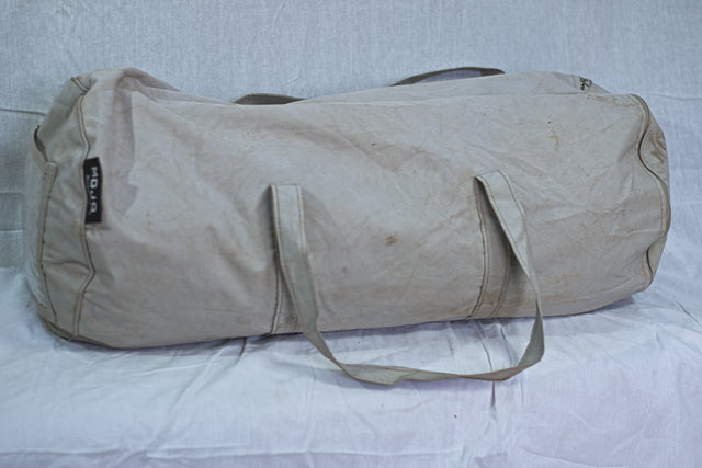 Large Grey White Unisex Men's Women's Duffel Travel Carry-On Gym Mtumba Travelling Bag
