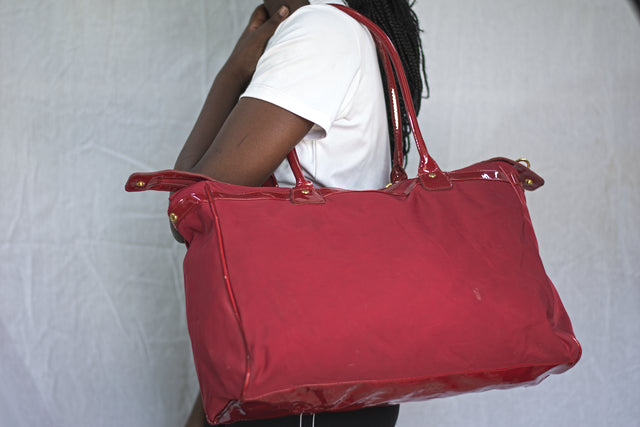 Red Unisex Men's Women's Duffel Travel Carry-On Gym Mtumba Travelling Bag