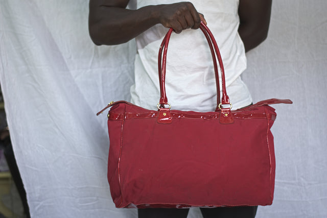 Red Unisex Men's Women's Duffel Travel Carry-On Gym Mtumba Travelling Bag