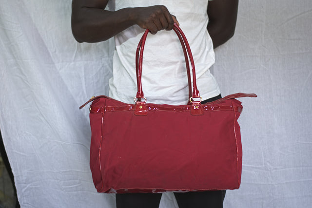 Red Unisex Men's Women's Duffel Travel Carry-On Gym Mtumba Travelling Bag