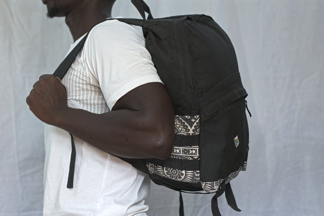 Black Backpack Unisex Men's Women's Boys Girls Mtumba School Bag