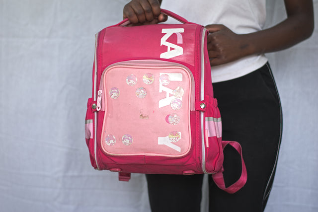 Pink Backpack Unisex Women's Girls Mtumba School Bag