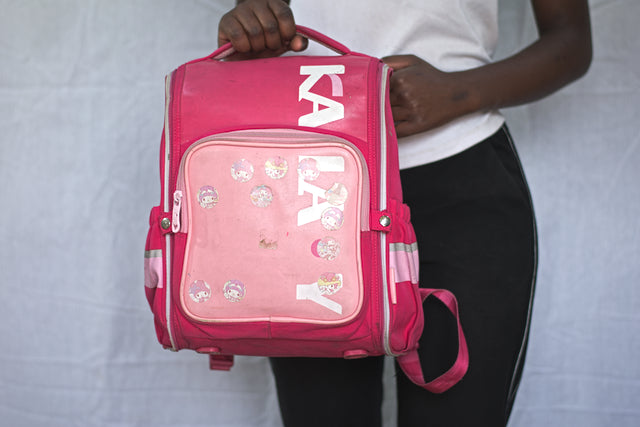 Pink Backpack Unisex Women's Girls Mtumba School Bag