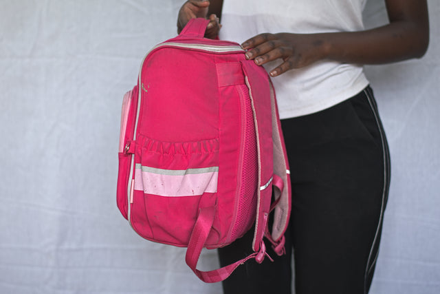 Pink Backpack Unisex Women's Girls Mtumba School Bag