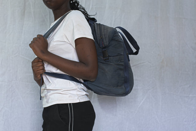 Dark Blue Backpack Diaper Bag Unisex Men's Women's Boys Girls Mtumba School Bag