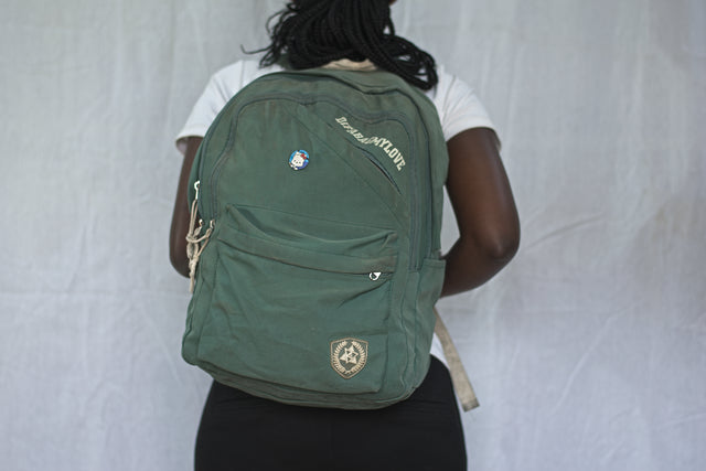 Earth Green Backpack Unisex Men's Women's Boys Girls Mtumba School Bag