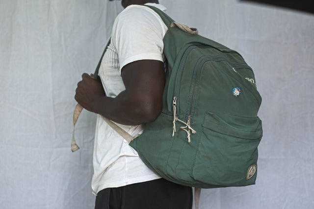 Earth Green Backpack Unisex Men's Women's Boys Girls Mtumba School Bag