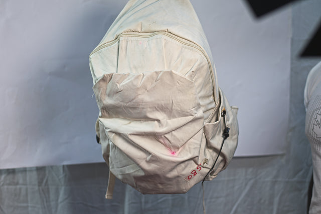 White Backpack Unisex Men's Women's Boys Girls Mtumba School Bag