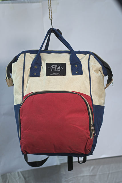 White Red Blue Backpack Diaper Bag Unisex Men's Women's Boys Girls Mtumba School Bag