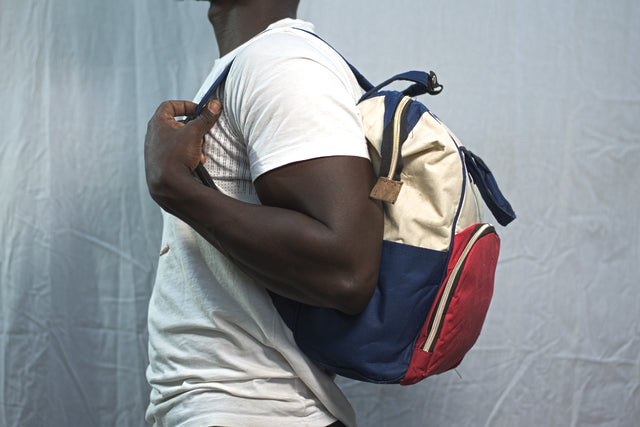 White Red Blue Backpack Diaper Bag Unisex Men's Women's Boys Girls Mtumba School Bag