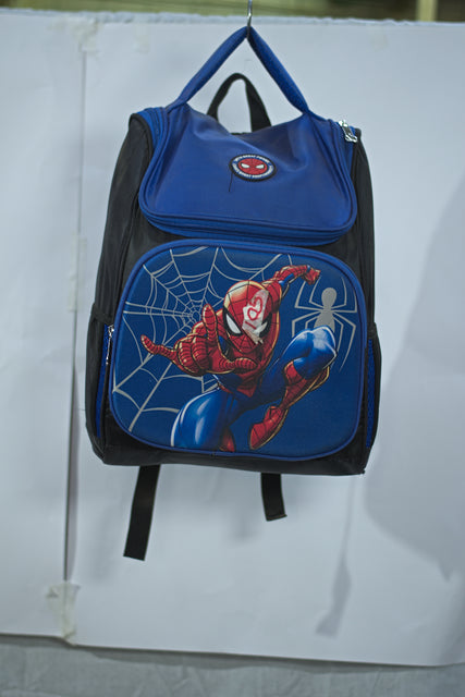 Spiderman Blue Backpack Unisex Men's Women's Boys Girls New School Bag