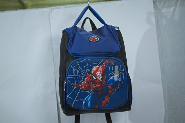 Spiderman Blue Backpack Unisex Men's Women's Boys Girls New School Bag
