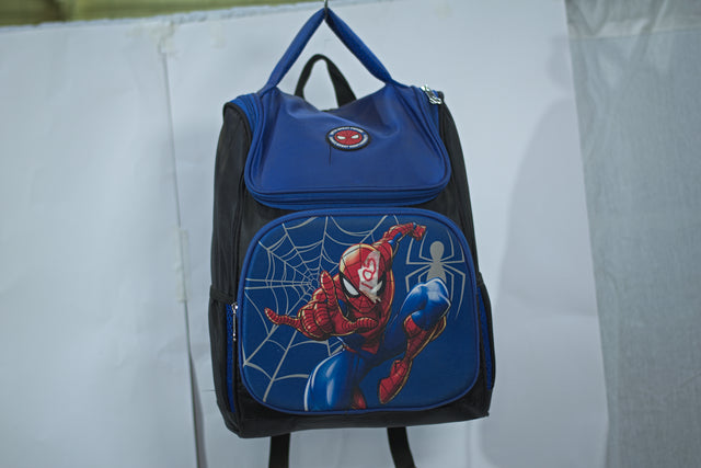 Spiderman Blue Backpack Unisex Men's Women's Boys Girls New School Bag