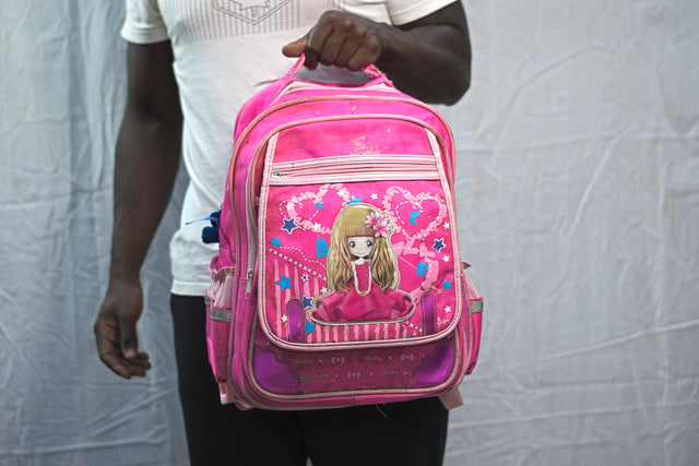 Pink Backpack Women's Girls Mtumba School Bag