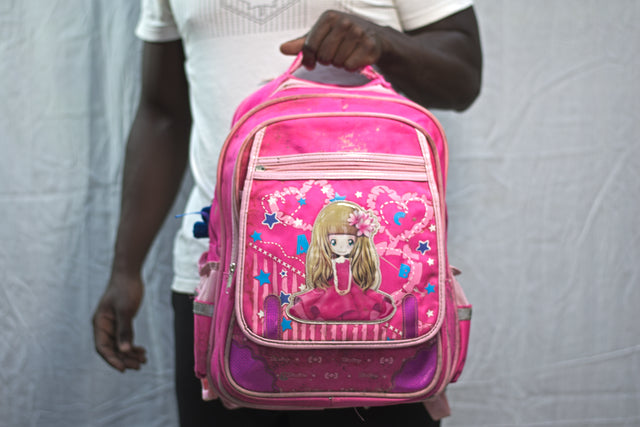Pink Backpack Women's Girls Mtumba School Bag