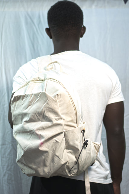 White Backpack Unisex Men's Women's Boys Girls Mtumba School Bag