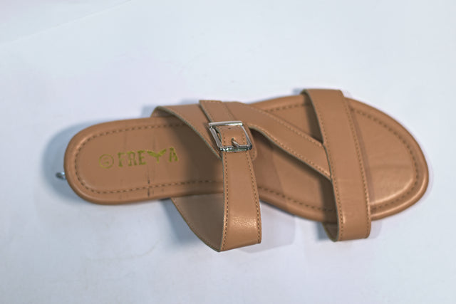 Light Brown Flat Shoes New
