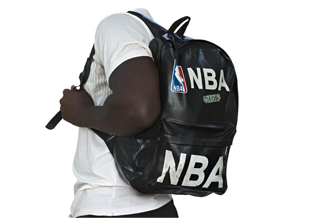 NBA Black Backpack Unisex Men's Women's Boys Girls Mtumba School Bag