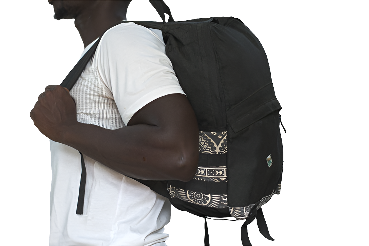 Black Backpack Unisex Men's Women's Boys Girls Mtumba School Bag
