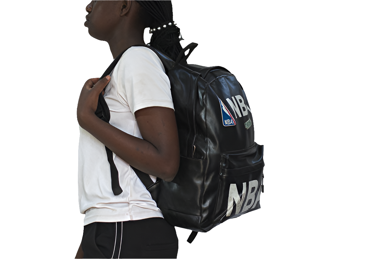 NBA Black Backpack Unisex Men's Women's Boys Girls Mtumba School Bag