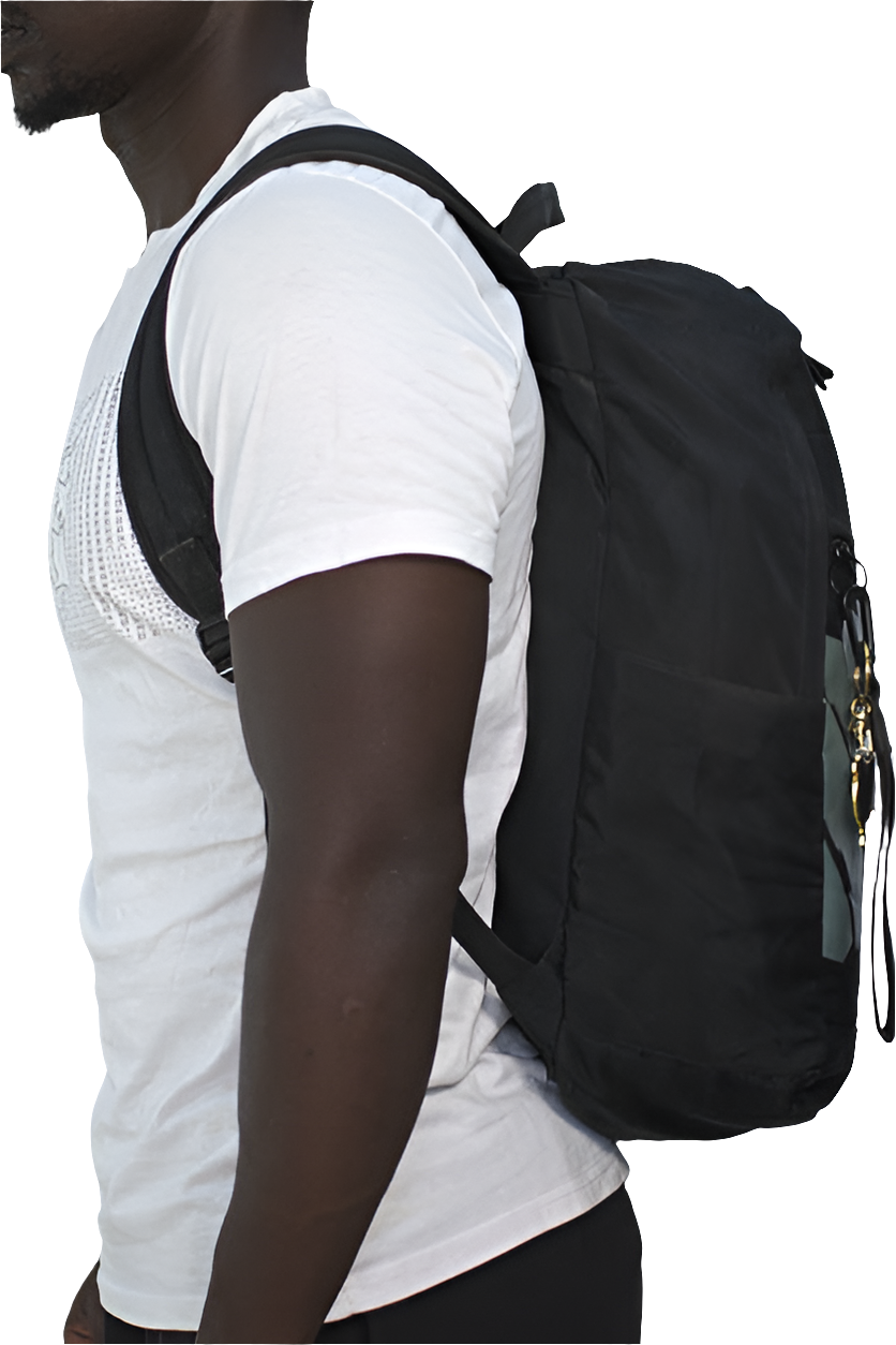 Black Backpack Unisex Men's Women's Boys Girls Mtumba School Bag