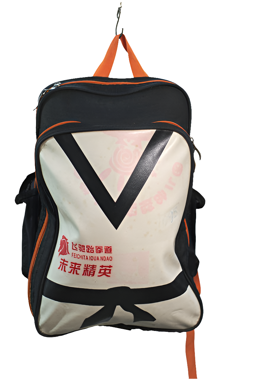 White Black Backpack Unisex Men's Women's Boys Girls Mtumba School Bag