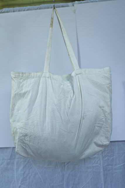 Plain White Canvas Girls Ladies Women's Tote Bag Mtumba Handbag