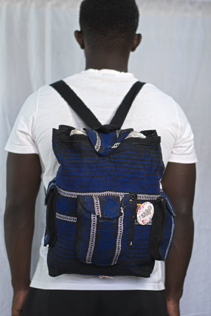 Blue Backpack Unisex Men's Women's Boys Girls Mtumba School Bag