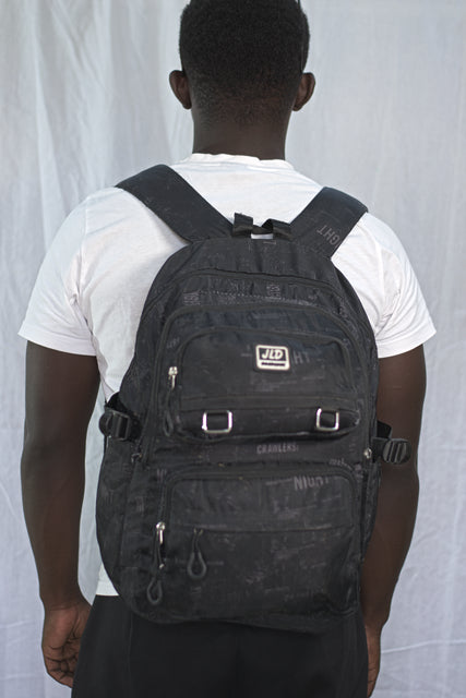 Large Black Backpack Unisex Men's Women's Boys Girls Mtumba School Bag