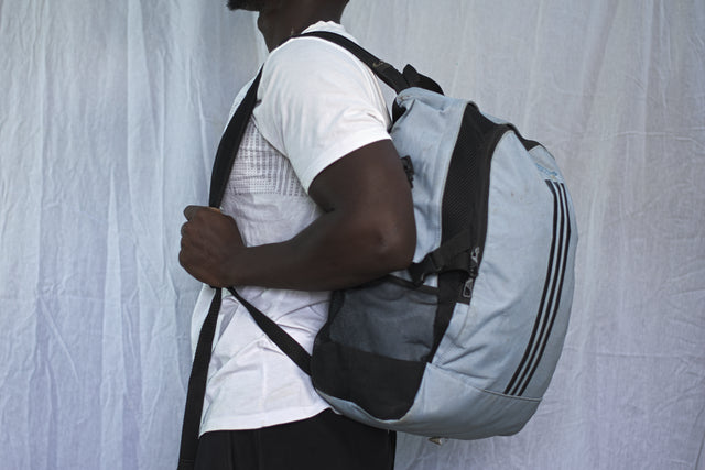 Grey Sports Backpack Unisex Men's Women's Boys Girls Mtumba School Bag