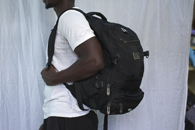 Black Backpack Unisex Men's Women's Boys Girls Mtumba School Bag