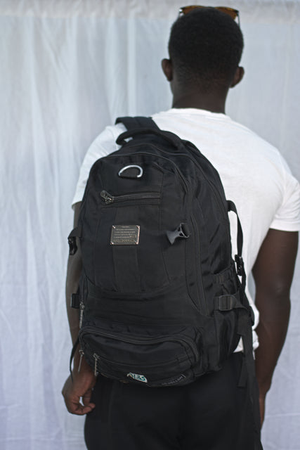 Black Backpack Unisex Men's Women's Boys Girls Mtumba School Bag